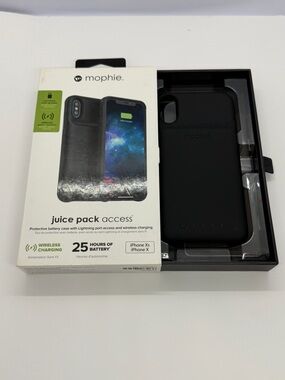 mophie Juice Pack Access Battery Case for iPhone X / Xs - Black